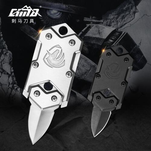 CIMA M171 Small Tactical Folding Pocket Knife,EDC dog tag Neck Knife,send chain