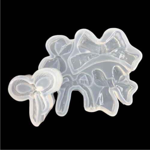 2020 New Transparent Silicone Mould Dried Flower Resin Decorative Craft DIY Bow Mold epoxy resin molds for jewelry
