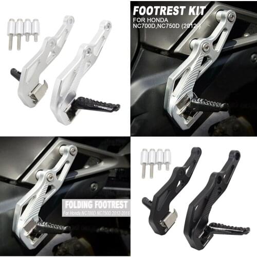 New Motorcycle Folding Footrests CNC Footrest Kit Passenger Foot Peg for Honda NC700D NC750D 2012 2013 2014 2015 2016