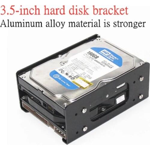Brand new hard drive L-shaped aluminum bracket Chassis HDD expansion rack Multi-layer hard drive holder high-quality 3.5 inch