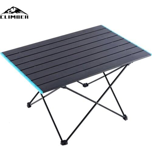 【New store 】Camping Table Aluminum Foldable Table with Carry Bag Portable Backpacking Outdoor Desk for Hiking Picnic BBQ Fishing