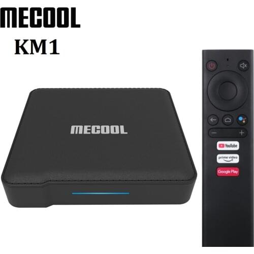 MECOOL KM1 Smart Android 9.0 TV Box 4GB RAM 64GB ROM Amlogic S905X3 2.4G/5G Wifi 4K BT4.2 Google Certified Set Top Box