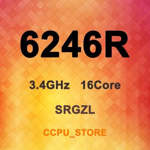 Xeon Gold 6246R SRGZL 3.4GHz 16Core 32Thread 35.75MB 205W LGA3647 CPU Processor Not QS/ES