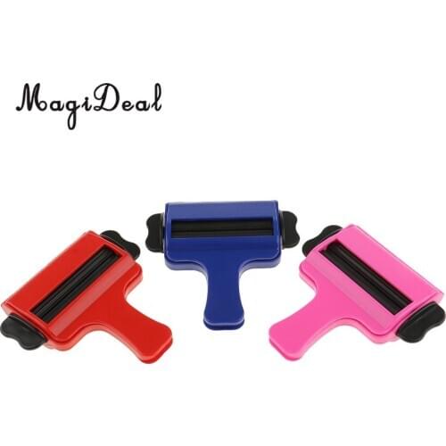 MagiDeal Durable Plastic Rolling Toothpaste Tube Easy Squeezer Dispenser Holder