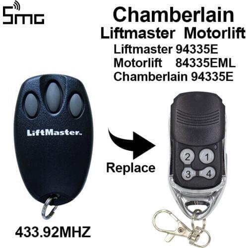 Liftmaster 94330E 94333E 94335E 94330EWK 1A5639-7 433.92Mhz Garage Door Gate Remote Control Replacement Duplicator Rolling Code
