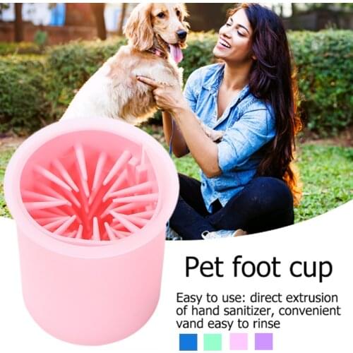 Pet Dog washer Portable Dog Cat Dirty Paw Cleaner Cup Pet Puppy Kitten Feet Washer Bucket Household Pet Dog Foot Paw Washing Cup