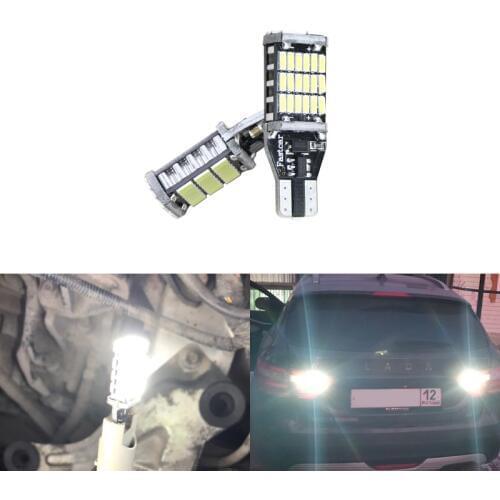 For Lada Granta Niva Priora Kalina Xray Vesta 2x T15 W16W Led Backup Reverse Light Bulbs CANbus Error Free