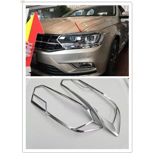 High-quality ABS Chrome before Headlight frame Rear tail light Decorative frame car accessories For Volkswagen Bora 2016-2018