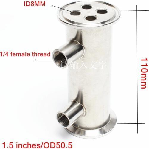 1,5 "(OD50.5) Stainless steel 304 Distiller condenser 110MM