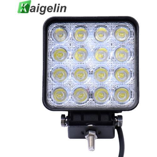 1 PCS/LOT 48W Spotlight 16 X 3W LED Work Light Bar Drive Lamp Spot Light For Indicators Motorcycle Driving Cars Offroad Boat