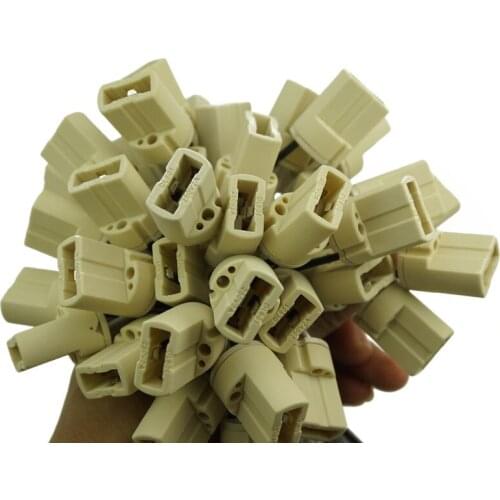10Pcs/Lot G9 Socket Quartz Lamp Light Bulb Holder Base Ceramic Wire Connector 250V 2A Free shipping