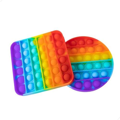 CenKinfo 2 pcs Fidget Toys for Adults and Kids Silicone Stress Toys Bubble Sensory Fidget Toy Push Pop Fidget Toy