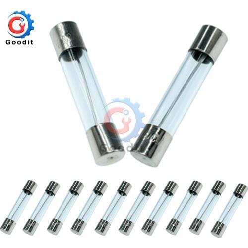 20PCS 30A 250V Fast Quick Blow Glass Tube Fuse 6X30mm F30AL250V Fuses New