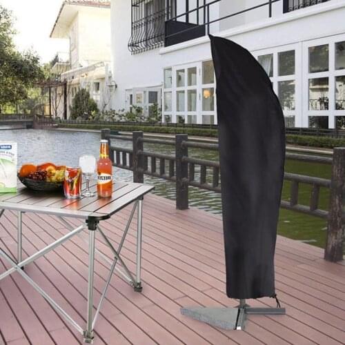 200-280cm Patio Waterproof Cantilever Outdoor Umbrella Protective Cover with Zipper