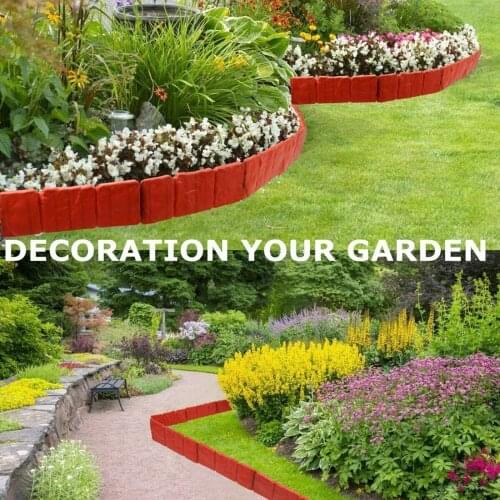 20x Garden Fence Edging Outdoor Yard Garden Backyard Patio Decor Supplies