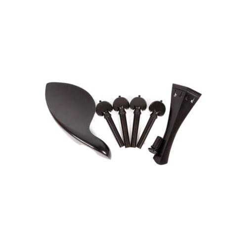 4/4 violin kit Accessories Ebony Wood Hill Style Tailpiece Violin Peg Chin Rest Violin Accessories