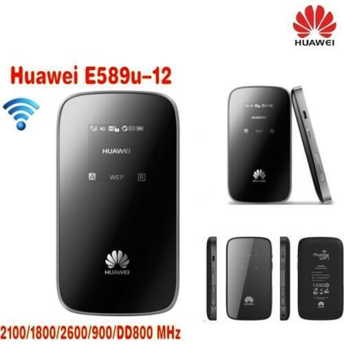 Unlocked Huawei E589 portable 4G LTE Wireless Router plus antenna