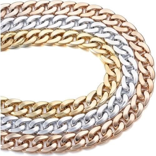 1 Set Handmade Plastic Metal Curb Chains Linking Ring For DIY Bags Jewelry Necklaces Earring Making Decoration Mixed Color