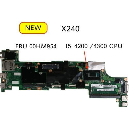 For Lenovo Thinkpad X240 Laptop PC Motherboard FRU 00HM954 00HM952 00HM955 00HM953