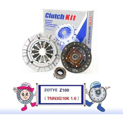 For Zotye Z100 TNN3G10K 1.0 Clutch Cover Clutch Plate& clutch release Bearing Clutch Kit Set Three Piece Set