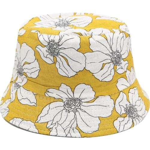 Reversible Bucket Hat Unisex Fashion Bob Cap Hip Hop Gorro Men Summer Cap Beach Sun Banana Bucket Hat Fisherman Double Side Wear
