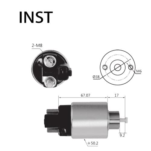 ELECTROMAGNETIC SWTICH SOLENOID FOR 12V 0.85KW 361100-2B200 M000T32572 2995
