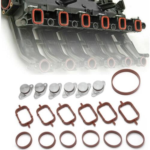 EPMAN 6 x 22mm Diesel Swirl Flap Blanks Blank Repair Kit With Manifold Gasket For BMW E46 E39 E38 E60 E90 TKYD83K