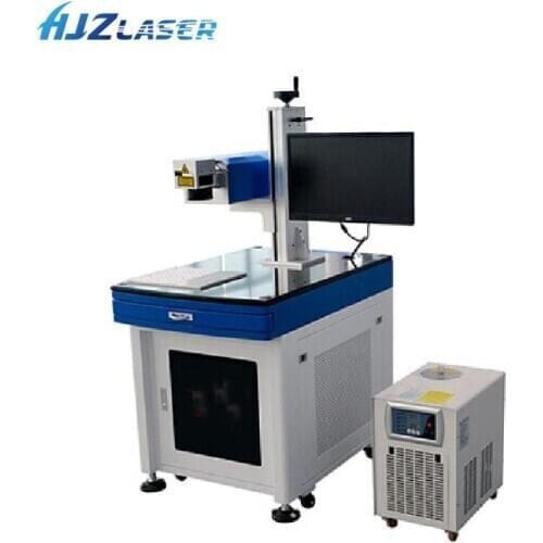 HJZ desktop portable small size laser marking machine for marking glass