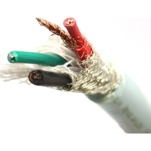 Grand Mater OFC&Silver Power Cable for DIY Amplifier CD Player Home Theater -(Per 0.5m)