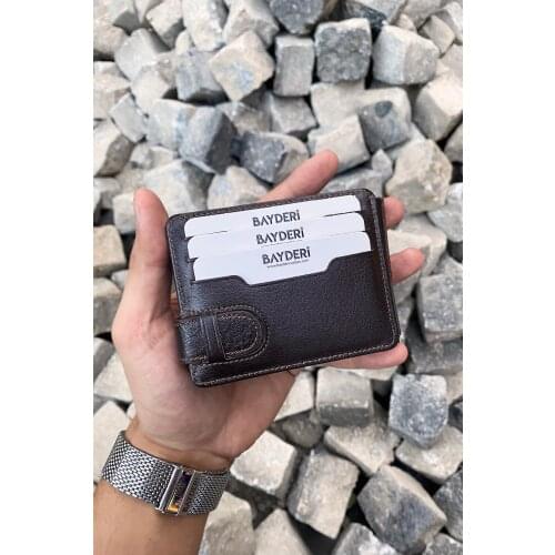 Genuine Leather Money compression coffee wallet