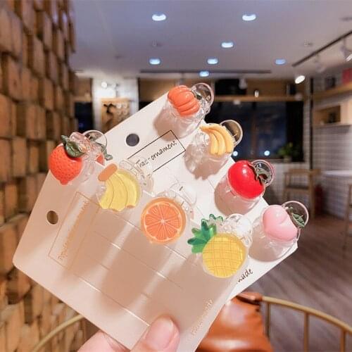 Summer Cute Girl Princess Headwear Fashion Beautiful Colorful Vegetable Fruit Hair Claws Korean Childrens Hair Accessories