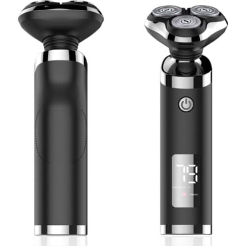 LCD display powerful rotary electric shaver wet dry beard electric razor for men rechargeable facial shaving machine for men
