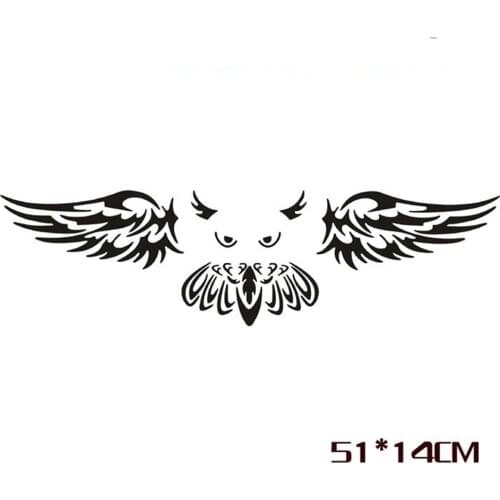 Dawasaru Car Rear Logo Decoration Owl Styling Funny KK Car Sticker Anbd Decal for Mazda 2 3 5 6 CX-3 CX-5 CX-7 Axela,51cm*14cm