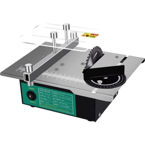 Mini Table Saw Angle Adjustable Electric Desktop Saws Household DIY Cutting Grinding Tool Woodworking Lathe Machine Electric Saw