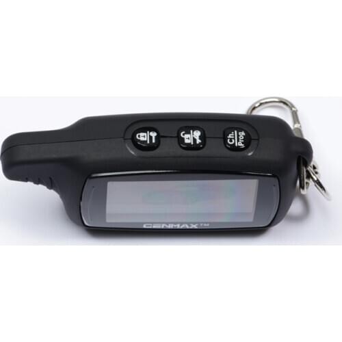 New Cenmax st-8a LCD Remote Control with Silicone gift Key Fob Chain ST8A 8A Keychain for Russian Version