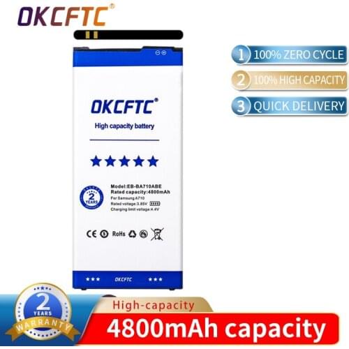 Original Battery for Samsung GALAXY A7 2016 Battery A7110 A7109 A710 A710F EB-BA710ABE 4800mAh Full Capacity