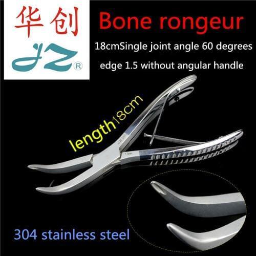 JZ Animal dental Oral Orthopedic Instrument Medical Single Joint bone rongeur forcep Straight curved head mouth Olecranon Plier