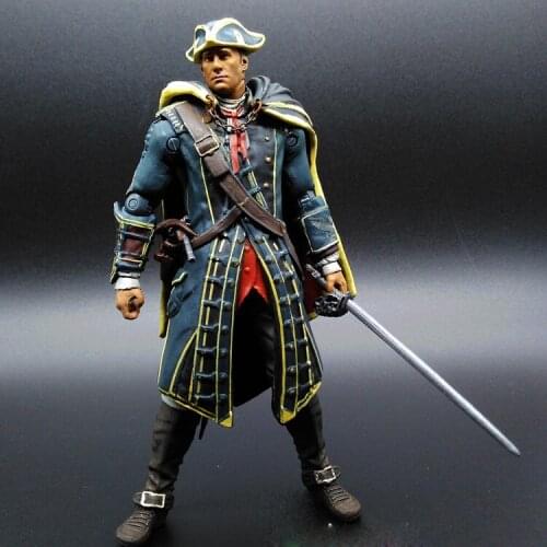 Assassins Creed PS4 Game Washington Joints Movable Action Figure Model Ornaments Toys Gifts Collection