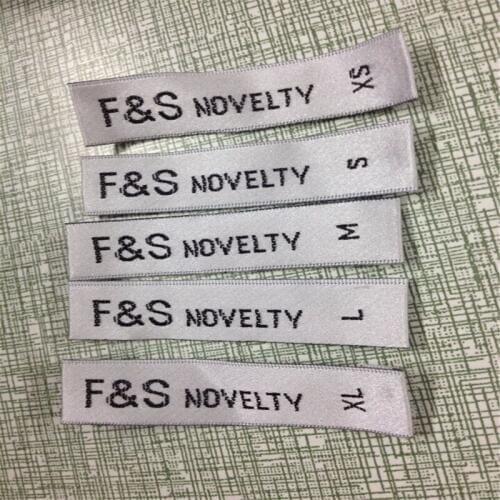 Custom Satin Woven Label Garment Label For Womens Clothing