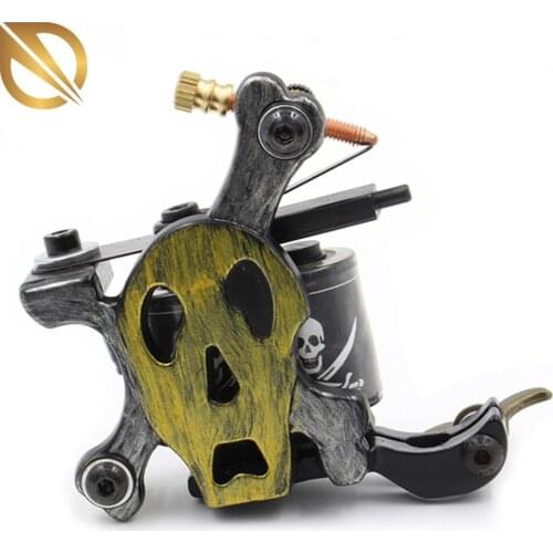 New Coil Tattoo Machine Guns For Liner Shader 10 Warps Iron Handmade Tattoo Machine tattoo supplies Free Shipping