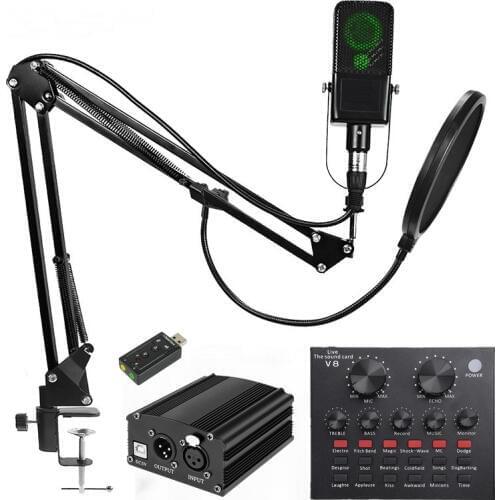 Luminous Professional BM900 Karaoke Condenser Studio Microphone for Computer Laptop Recording bm 800 Upgraded Desktop Mic