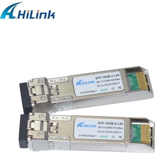 SFP Manufacturer Fiber Optical Transponder Single SFP+ BIDI 10G 60KM Bidirection SFP
