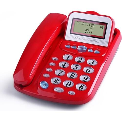 Corded Phone with Speakerphone, Large Tilt Display & Buttons, Caller ID/Call Waiting, 3 Alarm Setting, Do not Disturb Mode