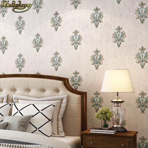Beibehang Luxury European wallpaper for living room TV background Damascus wall paper high-grade mottled wall papers home decor