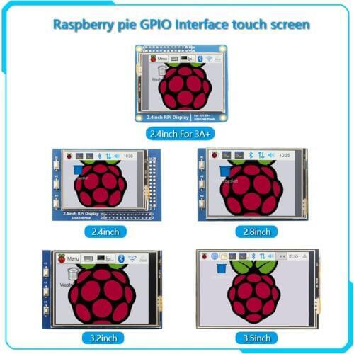 3.2/2.8/3.2/3.5 inch GPIO Series 2.4 inch/2.8 inch/3.2 inch/3.5 inch touch screen display for Raspberry Pi 4B 3B B