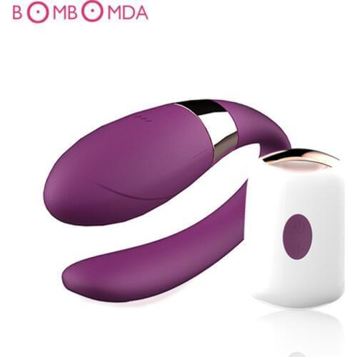 Strapon Dildo Vibrators 7 Speed Wireless Remote Control G Spot Clitoris Stimulator U Type Vibe Adult Sex Toy Product For Couples