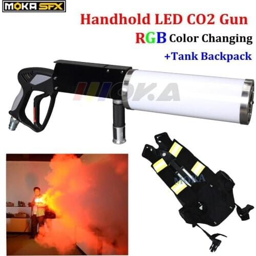 Stage FX Co2 cryo effect Handheld led Co2 Jet Gun CO2 jet machine Backpack with 3m hose for the gun jet Fedex Shipping