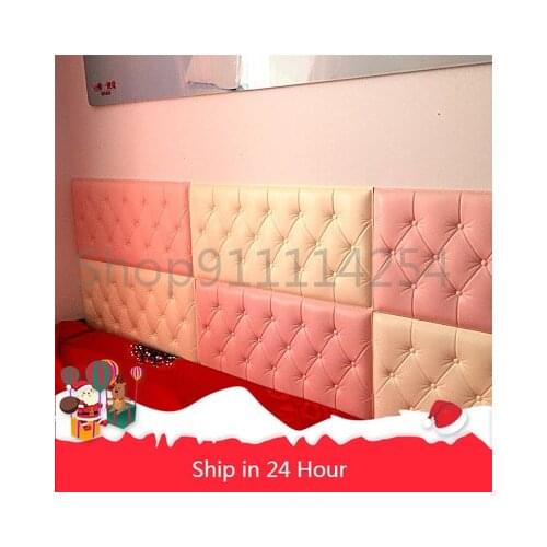 Thicken Self-Adhesive Headboard Soft Bag Anti-Collision Wall Stickers Tatami Soft Stickers Imitation Soft Bag Bed Wall Stickers