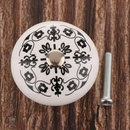 Vintage Ceramic Furniture Knob Door Handle Furniture Knobs Knob For Closet Drawers