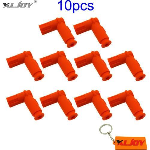 10pcs Ignition Spark Plug Cap For Motorcycle Honda Yamaha Kawasaki Suzuki Dirt Pit Bike ATV Quad Buggy Go Kart Moped Scooter